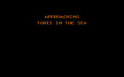 Ninja for IBM PC/Compatibles - Approaching Torii in the Sea...
