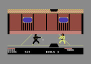 Ninja for Commodore 64 - Middle of a fight.