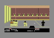 Ninja for Commodore 64 - Some idols are well guarded.
