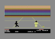 Ninja for Commodore 64 - Attempting to sneak up on a ninja.