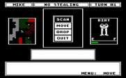 Robot Rascals for IBM PC/Compatibles - The main game menu.