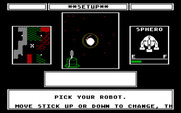 Robot Rascals for IBM PC/Compatibles - Setting up a new game; choose your robot!