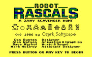 Robot Rascals for IBM PC/Compatibles - Title screen.