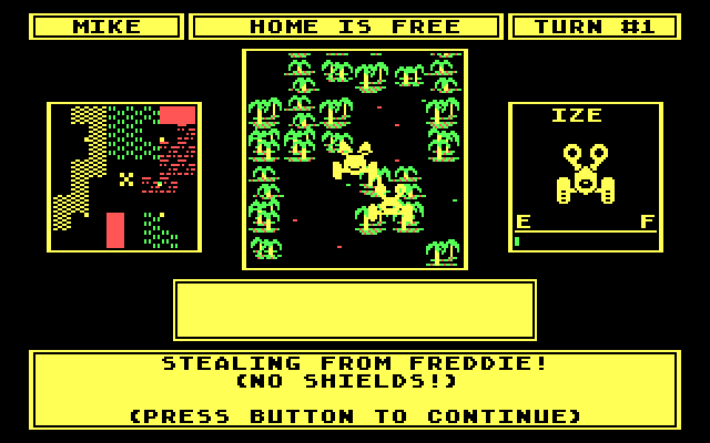 Robot Rascals IBM PC/Compatibles Screenshot: Hey, no stealing!