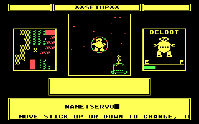 Robot Rascals IBM PC/Compatibles Screenshot: Setting up the players for a new game.