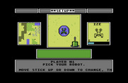 Robot Rascals for Commodore 64 - Setting up a new game.