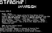 Starship: Invasion for IBM PC/Compatibles - Title screen.