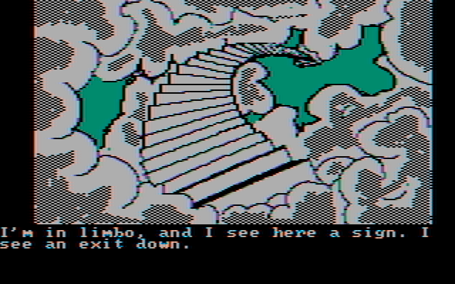 Questprobe featuring Spider-Man IBM PC/Compatibles Screenshot: Oops, I died...I'll need to try again!