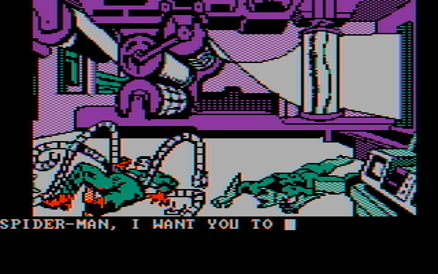 Questprobe featuring Spider-Man IBM PC/Compatibles Screenshot: Battle won!