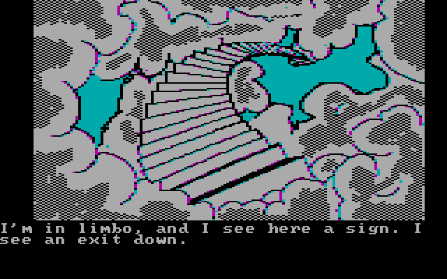 Questprobe featuring Spider-Man IBM PC/Compatibles Screenshot: I'm dead, and in limbo now...