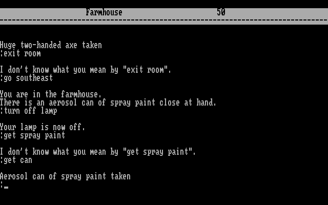 Acheton IBM PC/Compatibles Screenshot: Wonder if any of this stuff will be useful later?