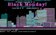 Black Monday for IBM PC/Compatibles - Title screen.