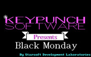 Black Monday for IBM PC/Compatibles - Keypunch Software logo.