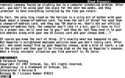 Bureaucracy for Atari ST - Game start.