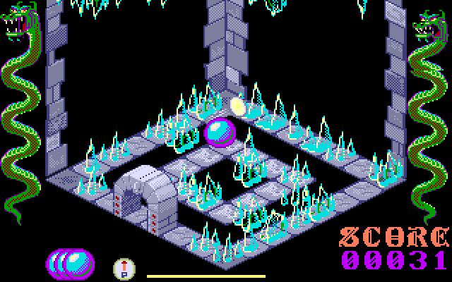 Airball IBM PC/Compatibles Screenshot: Hmm, what did I find here?