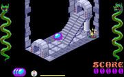 Airball for IBM PC/Compatibles - Heading up some stairs.