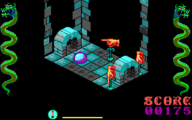 Airball IBM PC/Compatibles Screenshot: Are those hands trying to tell me something?