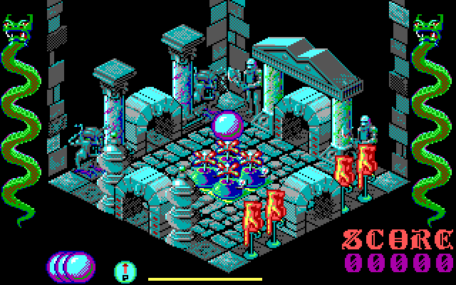 Airball IBM PC/Compatibles Screenshot: The starting room.