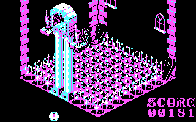 Airball IBM PC/Compatibles Screenshot: My airball has been deflated.