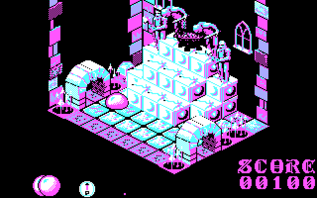 Airball IBM PC/Compatibles Screenshot: Each room features a different layout.