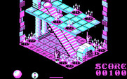 Airball for IBM PC/Compatibles - Bouncing down some stairs.