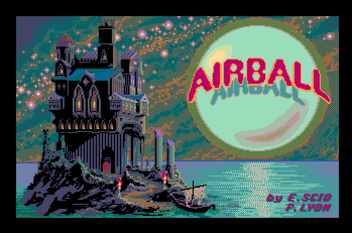 Airball Apple IIgs Screenshot: Title screen.