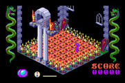 Airball for Apple IIgs - A dead end; I landed on these spikes, and my airball popped.