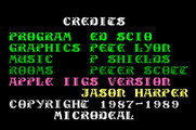 Airball for Apple IIgs - Game credits.