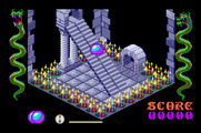 Airball for Apple IIgs - At the bottom of a staircase...
