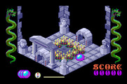 Airball for Apple IIgs - The castle is full of spikes that will pop your airball.