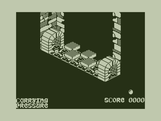 Airball Dragon 32/64 Screenshot: I missed a platform and died...