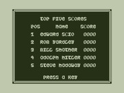Airball for Dragon 32/64 - Top scores.