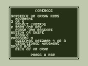 Airball for Dragon 32/64 - Game controls.