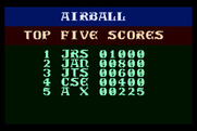 Airball for Atari 8-bit - High scores.