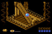 Airball for Atari 8-bit - More stairs! Oh, and watch out for those spikes...
