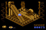 Airball for Atari 8-bit - Bouncing down the stairs...