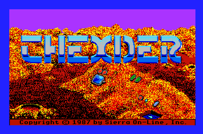 Thexder Apple IIgs Screenshot: Title screen.