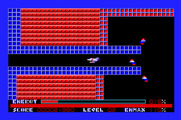 Thexder for Apple IIgs - Start of level 2.