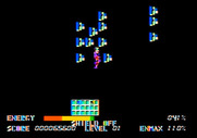 Thexder for Apple II - I'm hit!