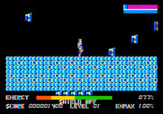 Thexder for Apple II - Game start.