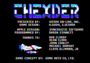 Thexder for Apple II - Game credits.