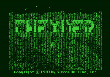 Thexder for Apple II - Title screen.