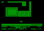 Thexder for Apple II - Thexder in jet mode.