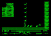 Thexder for Apple II - Ouch, I'm hit!