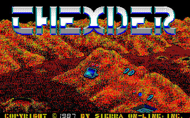 Thexder Amiga Screenshot: Title screen.