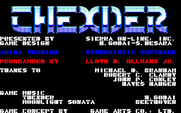 Thexder for Amiga - Game credits.