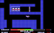Thexder for Amiga - The levels are often maze like.