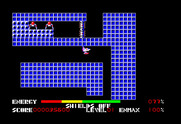 Thexder for TRS-80 Color Computer - Flying through a maze...