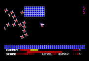 Thexder for TRS-80 Color Computer - A fleet of enemies in pursuit...