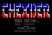Thexder for TRS-80 Color Computer - Title screen.